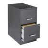 Filing Cabinet: 14.25'' Wide 2 -Drawer Steel Vertical File Cabinet