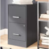 Filing Cabinet: 14.25'' Wide 2 -Drawer Steel Vertical File Cabinet