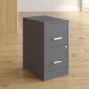 Filing Cabinet: 14.25'' Wide 2 -Drawer Steel Vertical File Cabinet