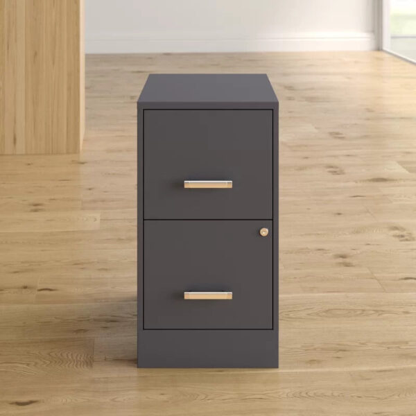 Filing Cabinet: 14.25'' Wide 2 -Drawer Steel Vertical File Cabinet