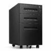 Filing Cabinet : 14.96'' Wide 3 -Drawer Mobile Vertical File Cabinet