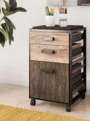 Filing Cabinet : 15.75'' Wide 3 -Drawer Mobile Vertical File Cabinet