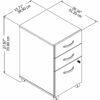 Filing Cabinet :  3 -Drawer Mobile Vertical File Cabinet