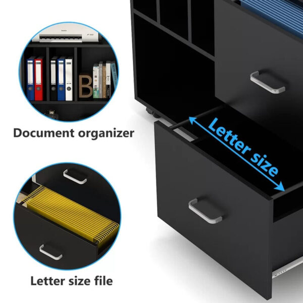 Filing Cabinet : 39.4'' Wide Mobile Lateral File Cabinet