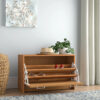 Shoe Rack: 12-Pair Shoe Storage Cabinet