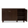 Shoe Rack: 12 Pair Shoe Storage Cabinet