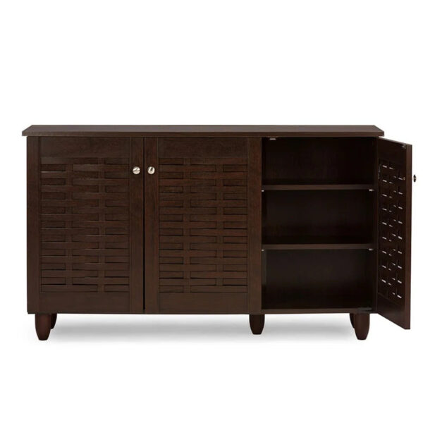 Shoe Rack: 12 Pair Shoe Storage Cabinet
