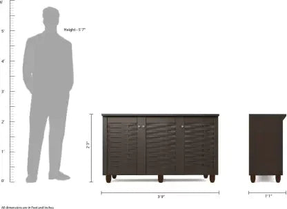 Shoe Rack: 12 Pair Shoe Storage Cabinet