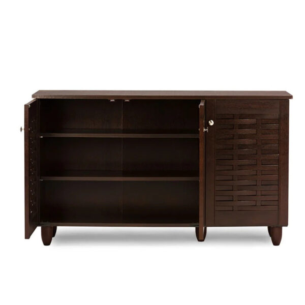 Shoe Rack: 12 Pair Shoe Storage Cabinet