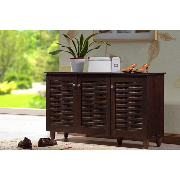 Shoe Rack: 12 Pair Shoe Storage Cabinet