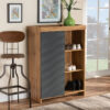 Shoe Rack: 12 Pair Shoe Storage Cabinet