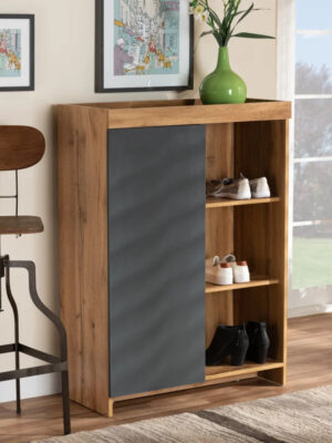 Shoe Rack: 12 Pair Shoe Storage Cabinet