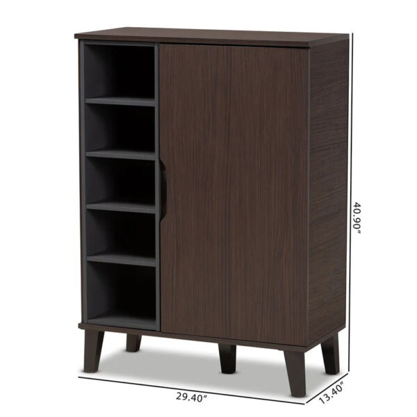 Shoe Rack: 15 Pair Shoe Storage Cabinet