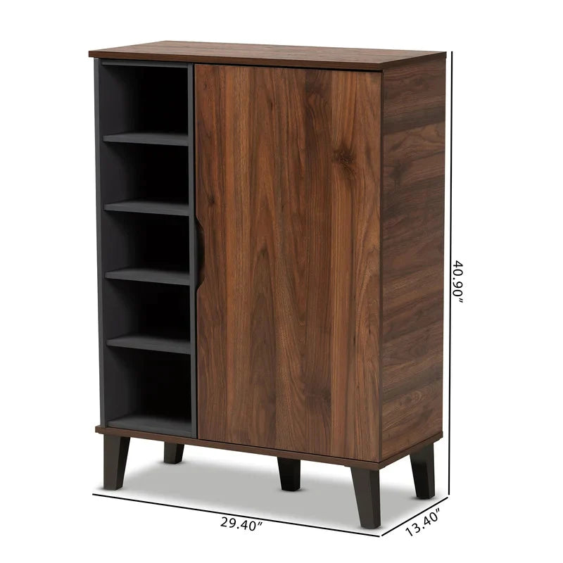 Shoe Rack: 15 Pair Shoe Storage Cabinet