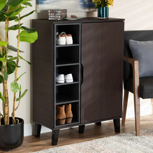 Shoe Rack: 15 Pair Shoe Storage Cabinet