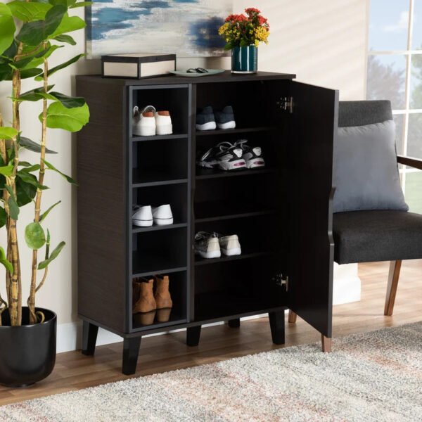 Shoe Rack: 15 Pair Shoe Storage Cabinet