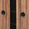 Shoe Rack: 2 Door Wood Entryway 8 Pair Shoe Storage Cabinet