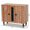 Shoe Rack: 2 Door Wood Entryway 8 Pair Shoe Storage Cabinet