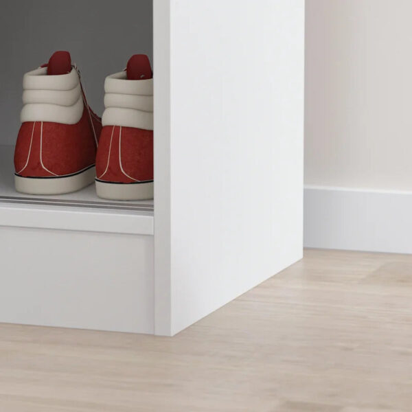 Shoe Rack: 2 Slide Door Shoes Storage Cabinet
