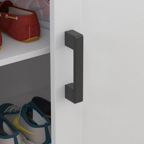 Shoe Rack: 2 Slide Door Shoes Storage Cabinet