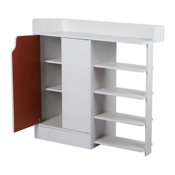 Shoe Rack: Classic White Shoe Storage Cabinet