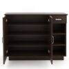 Shoe Rack: Leon Wood Shoe Rack Cabinet with Drawer (Wenge)
