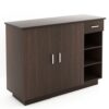 Shoe Rack: Leon Wood Shoe Rack Cabinet with Drawer (Wenge)