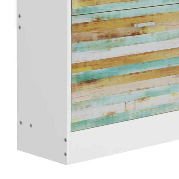 Shoe Rack: Modern White Shoe Storage Cabinet