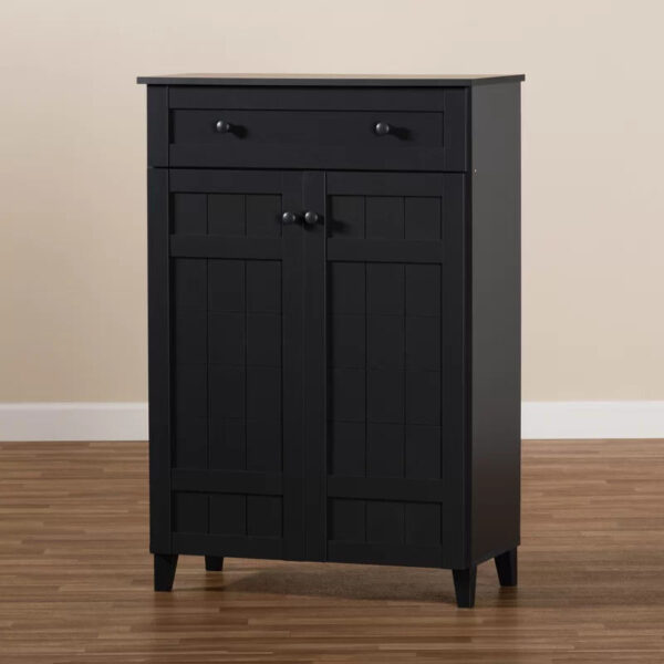 Shoe Rack: Modern and Contemporary 15 Pair Shoe Storage Cabinet