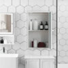 Wall Cabinets: 11.81'' W x 19.69'' H x 5.51'' D Wall Mounted Bathroom Cabinet