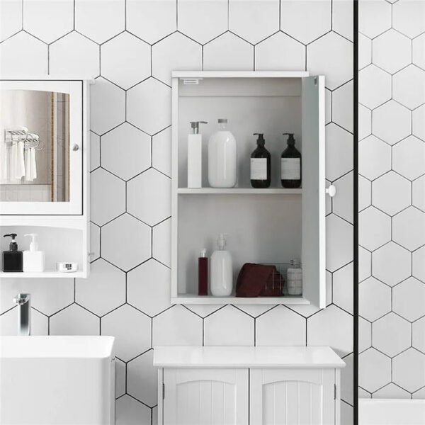 Wall Cabinets: 11.81'' W x 19.69'' H x 5.51'' D Wall Mounted Bathroom Cabinet