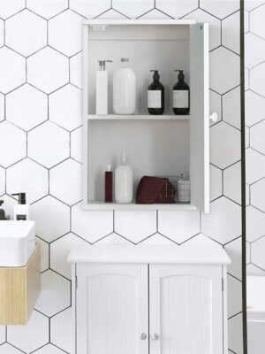 Wall Cabinets: 11.81'' W x 19.69'' H x 5.51'' D Wall Mounted Bathroom Cabinet
