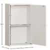 Wall Cabinets: 11.81'' W x 19.69'' H x 5.51'' D Wall Mounted Bathroom Cabinet
