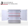 Wall Cabinets: 22.6'' W x 25.2'' H x 8.5'' D Wall Mounted Bathroom Cabinets