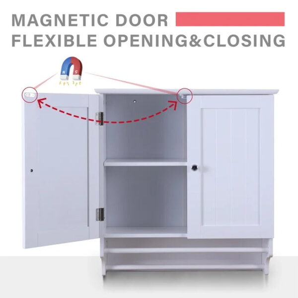 Wall Cabinets: 22.6'' W x 25.2'' H x 8.5'' D Wall Mounted Bathroom Cabinets