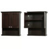 Wall Cabinets: 25'' W x 30'' H x 9.125'' D Solid Wood Wall Mounted Bathroom Cabinet