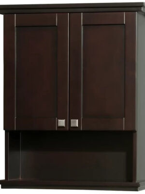 Wall Cabinets: 25'' W x 30'' H x 9.125'' D Solid Wood Wall Mounted Bathroom Cabinet