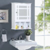Wall Cabinets: One Door Wall Mounted Bathroom Cabinet
