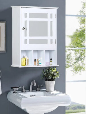 Wall Cabinets: One Door Wall Mounted Bathroom Cabinet